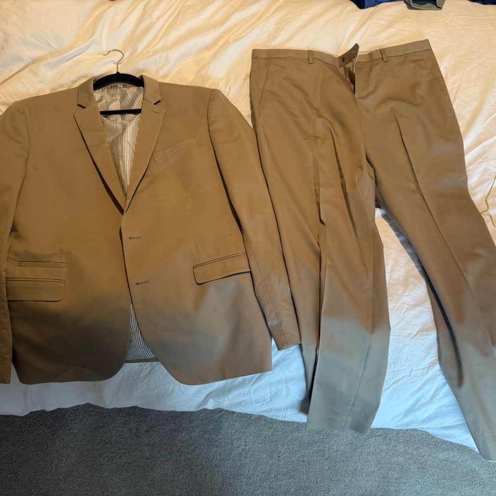 Men's Tan Suit Set